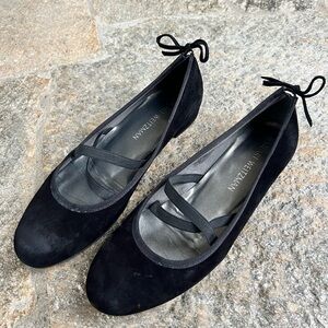 Stuart weitzman ballet flat, black, almost new , size 39